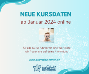 Babyschwimmen Daten 2024 online
